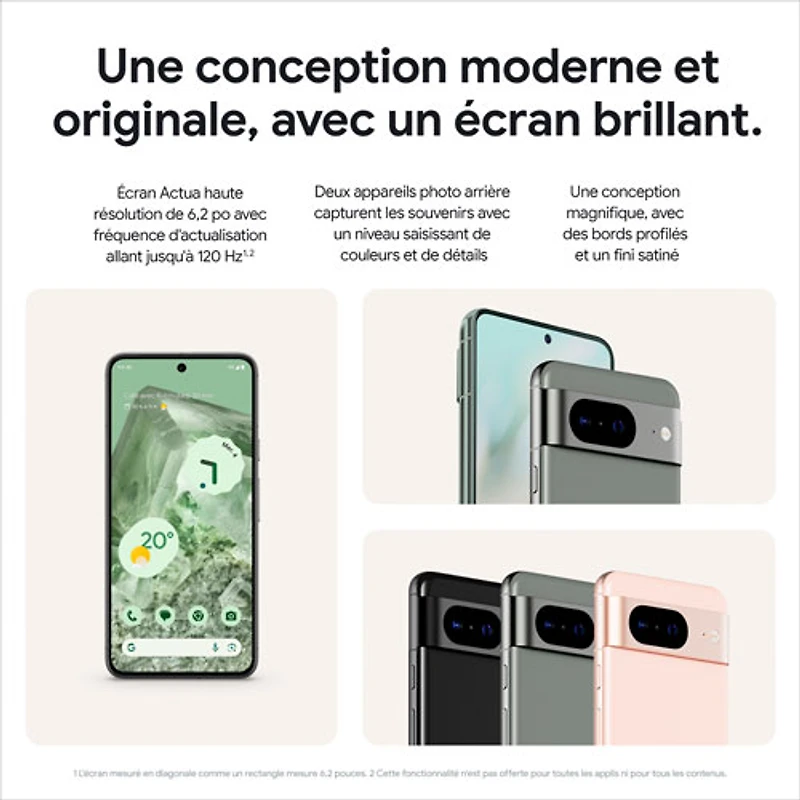 Pixel 8 de 128 Go de Google offert par Rogers - Noir volcanique - Financement mensuel