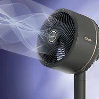 Ventilateur sur pied oscillant FlexBreeze de Shark avec brumisateur InstaCool - 13,78 po - Blanc