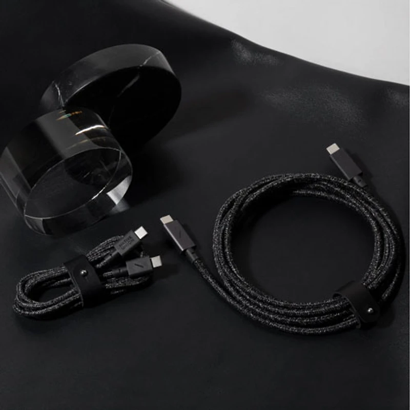 Native Union 1.2m (3.9 ft.) USB-C to USB-C Cable (BELT-C-CS-BLK-2-NP) - Cosmo Black