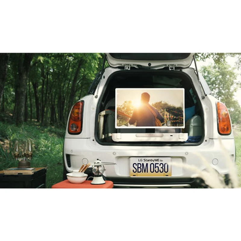 Téléviseur intelligent WebOS 22 HDR 1080p 27 po StanbyME Go de LG (27LX5QKNA) - 2024 - Blanc