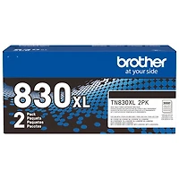 Brother Black Toner (TN830XL2PK) - 2 Pack