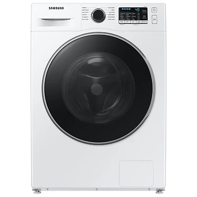 Boîte ouverte - Laveuse à vapeur à chargement frontal HE 2,9 pi³ de Samsung (WW25B6800AW/AC) - Acier inoxydable - Parfait état