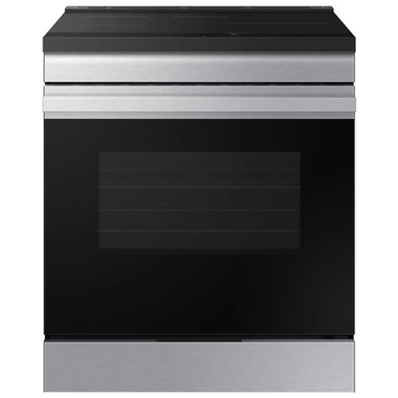 Cuisinière électrique encastrable à induction avec convection par ventilateur 6,3 pi³ 30 po BESPOKE de Samsung (NSI6DG9300SRAC) - Acier inoxydable
