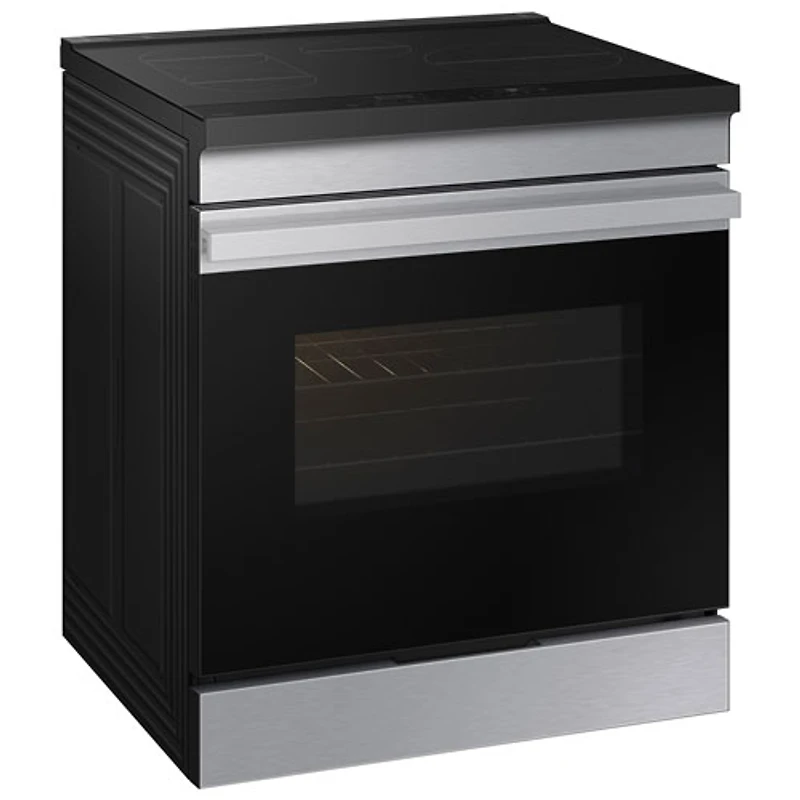 Cuisinière électrique encastrable à induction avec convection par ventilateur 6,3 pi³ 30 po BESPOKE de Samsung (NSI6DG9300SRAC) - Acier inoxydable