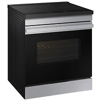 Cuisinière électrique encastrable à induction avec convection par ventilateur 6,3 pi³ 30 po BESPOKE de Samsung (NSI6DG9300SRAC) - Acier inoxydable