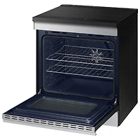 Cuisinière électrique encastrable à induction avec convection par ventilateur 6,3 pi³ 30 po BESPOKE de Samsung (NSI6DG9300SRAC) - Acier inoxydable