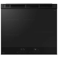 Cuisinière électrique encastrable à induction avec convection par ventilateur 6,3 pi³ 30 po BESPOKE de Samsung (NSI6DG9300SRAC) - Acier inoxydable