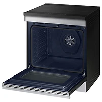 Cuisinière électrique encastrable à induction avec convection véritable 6,3 pi³ 30 po BESPOKE de Samsung (NSI6DG9500SRAC) - Acier inoxydable