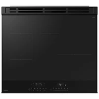 Cuisinière électrique encastrable à induction avec convection véritable 6,3 pi³ 30 po BESPOKE de Samsung (NSI6DG9500SRAC) - Acier inoxydable