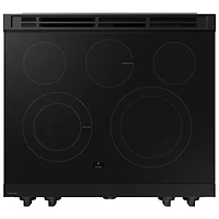 Samsung BESPOKE 30" 6.3 Cu. Ft. True Convection 5-Element Slide-In Electric Range (NSE6DG8500MTAC) - Matte