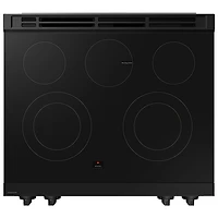 Cuisinière électrique encastrable à 5 éléments avec four autonettoyant 6,3 pi³ 30 po BESPOKE de Samsung (NSE6DG8100SRAC) - Acier inoxydable