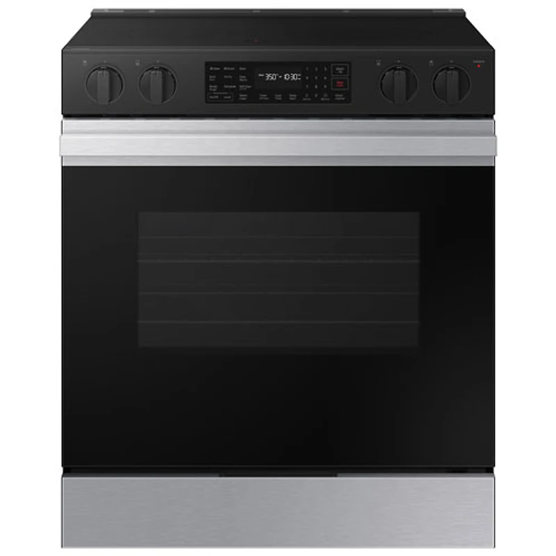 Cuisinière électrique encastrable à 5 éléments avec convection par ventilateur 6,3 pi³ 30 po de Samsung (NSE6DG8300SRAC) - Acier inoxydable