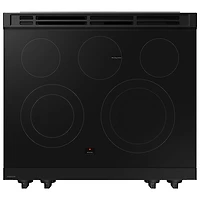 Cuisinière électrique encastrable à 5 éléments avec convection par ventilateur 6,3 pi³ 30 po de Samsung (NSE6DG8300SRAC) - Acier inoxydable