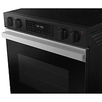 Cuisinière électrique encastrable à 5 éléments avec convection par ventilateur 6,3 pi³ 30 po de Samsung (NSE6DG8300SRAC) - Acier inoxydable