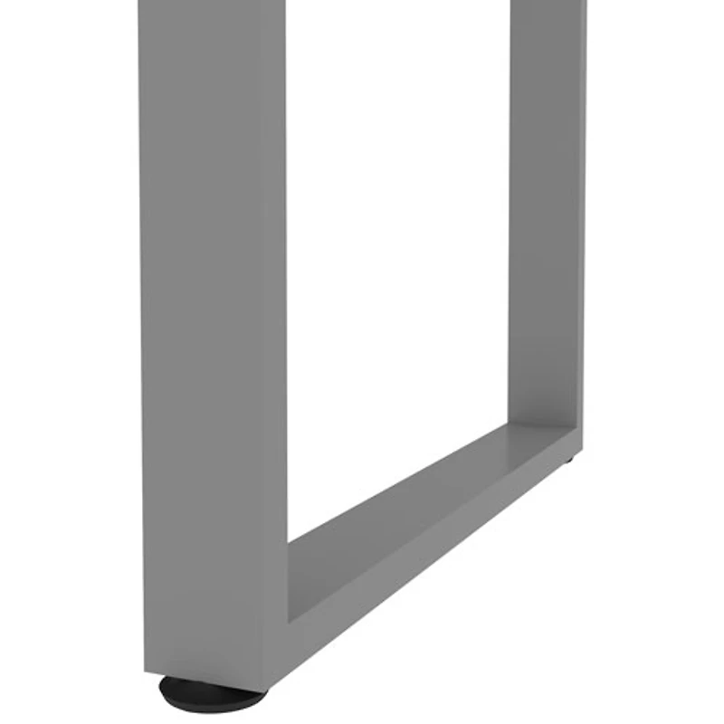 Bureau d'ordinateur de 48 po de largeur de Solay - Gris platine