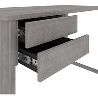 Bureau d'ordinateur de 48 po de largeur de Solay - Gris platine