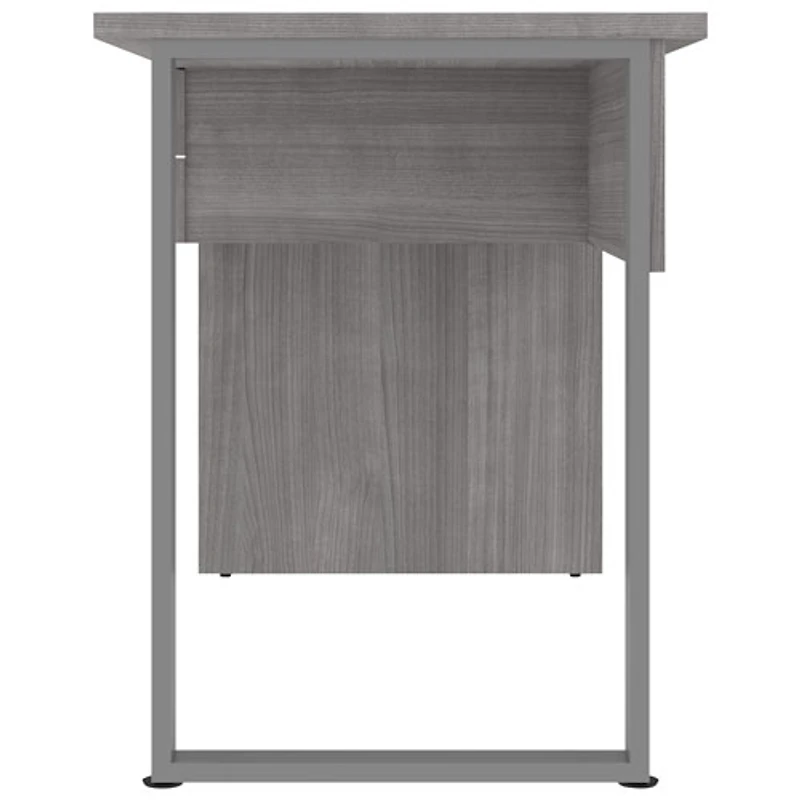 Bureau d'ordinateur de 48 po de largeur de Solay - Gris platine