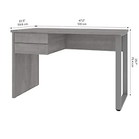 Bureau d'ordinateur de 48 po de largeur de Solay - Gris platine