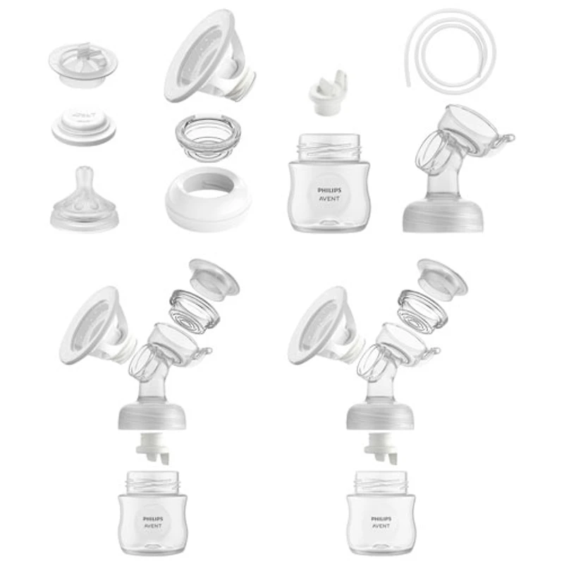 Tire-lait électrique double Avent de Philips, sac de transport et housse isotherme