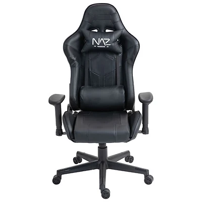 Fauteuil de jeu ergonomique à dossier haut en similicuir Gladius de Naz - Noir