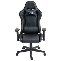 Fauteuil de jeu ergonomique à dossier haut en similicuir Gladius de Naz - Noir