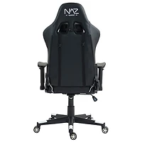 Naz Gladius Ergonomic High-Back Faux Leather Gaming Chair - Black/White