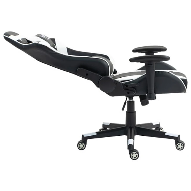 Naz Gladius Ergonomic High-Back Faux Leather Gaming Chair - Black/White