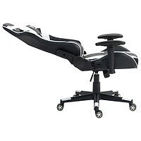 Naz Gladius Ergonomic High-Back Faux Leather Gaming Chair - Black/White