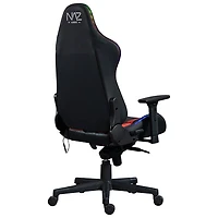 Fauteuil de jeu ergonomique à dossier haut en similicuir Excalibur de Naz avec DEL RVB - Noir