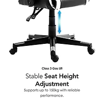 Fauteuil de jeu ergonomique à dossier haut en similicuir Tachi de Naz