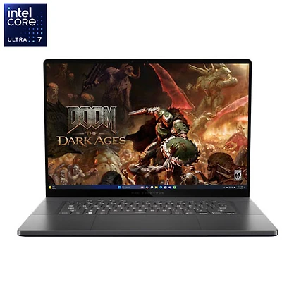 Portable de jeu ROG Zephyrus G16 Ã  Ã©cran DELO Nebula de 16 po d'ASUS - Gris Ã©clipse (Core Ultra 7 155H d'Intel/SSD 512 Go/RAM 16 Go/GeForce RTX 4060)