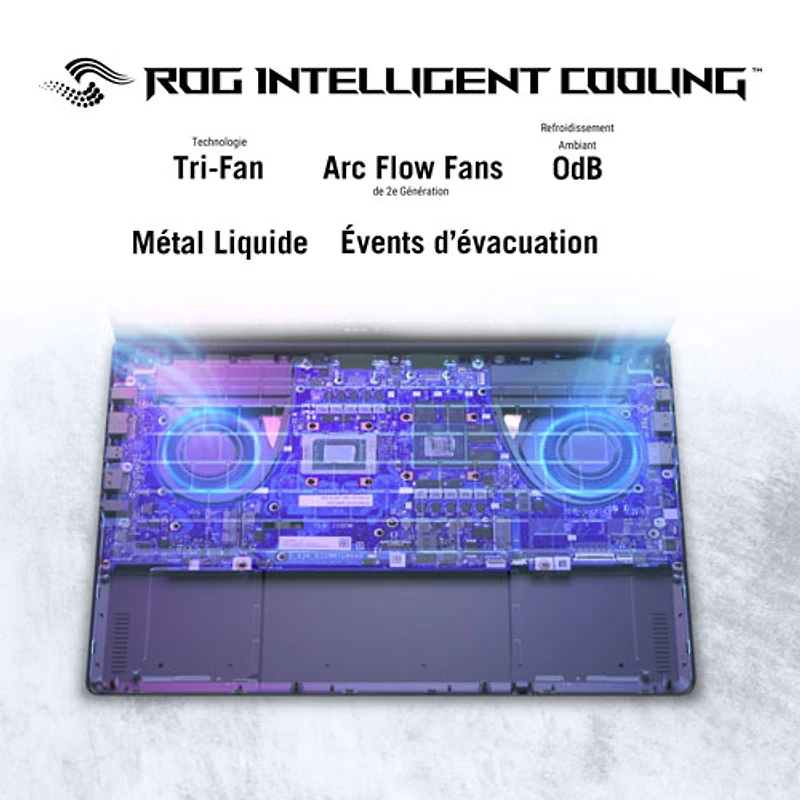 Portable de jeu ROG Zephyrus G14 À Écran DELO Nebula de 14 po d'ASUS - Gris éclipse (Ryzen 7 8845HS d'AMD/SSD 512 Go/RAM 16 Go/GeForce RTX 4050)