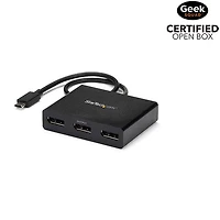 Boîte ouverte - Adaptateur DisplayPort USB-C de StarTech - Concentrateur MST à 3 ports DisplayPort