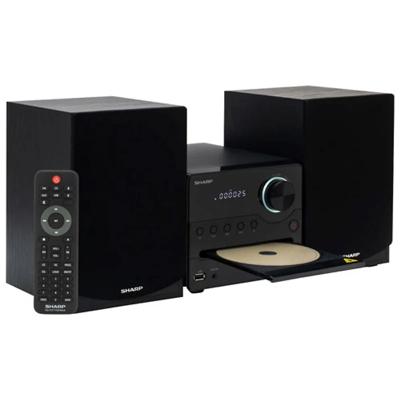 Sharp XL-B512 Micro Bluetooth CD-Player Speaker System - Black