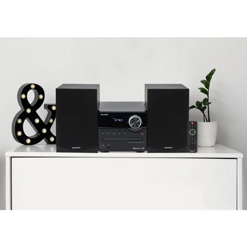 Sharp XL-B512 Micro Bluetooth CD-Player Speaker System - Black