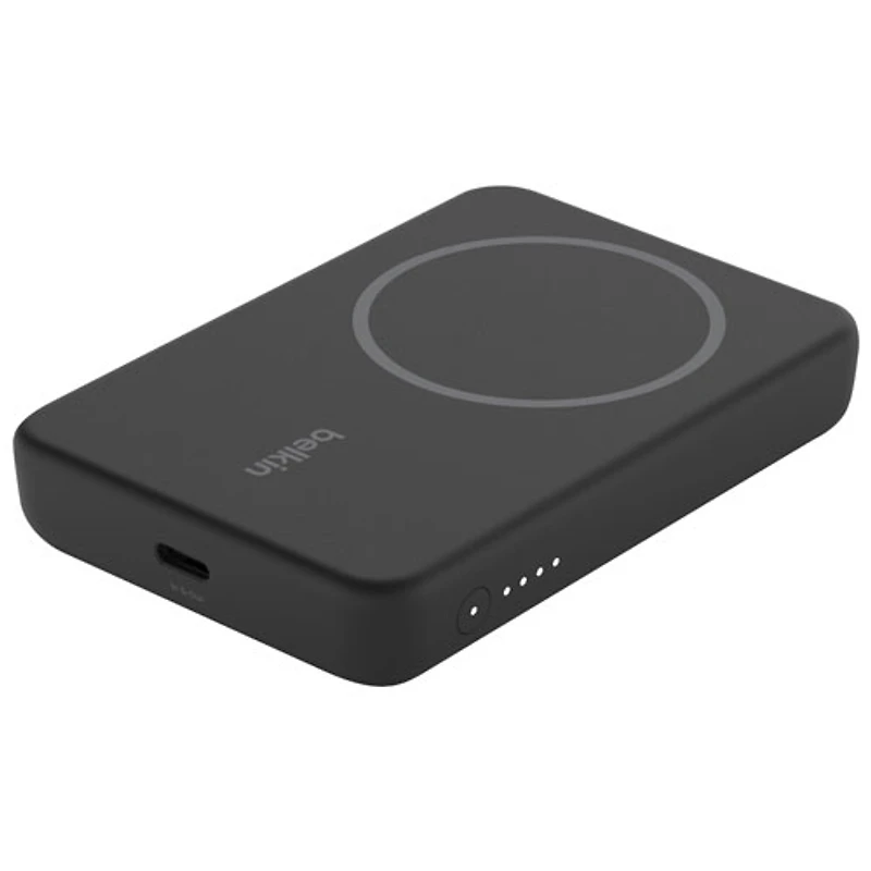 Belkin 5000 mAh USB-C Magnetic Wireless Power Bank with MagSafe - Black