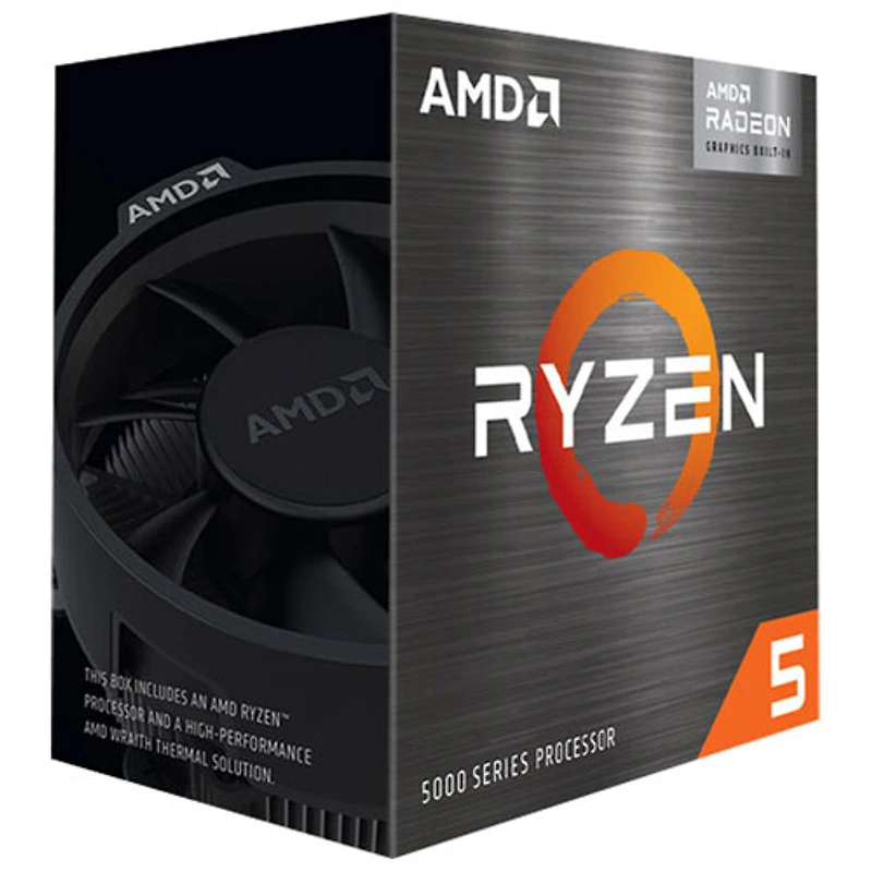 Processeur 6 coeurs AM4 de 3,6 GHz Ryzen 5 5500GT d'AMD