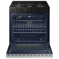 Cuisinière gaz encastrable 5 brûleurs convection véritable 6 pi³ 30 po BESPOKE de Samsung (NSG6DG8500SRAA) - Acier inoxydable