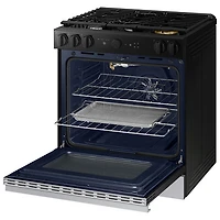 Cuisinière gaz encastrable 5 brûleurs convection véritable 6 pi³ 30 po BESPOKE de Samsung (NSG6DG8500SRAA) - Acier inoxydable