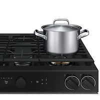 Cuisinière gaz encastrable 5 brûleurs convection véritable 6 pi³ 30 po BESPOKE de Samsung (NSG6DG8700SRAA) - Acier inoxydable