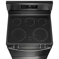 Cuisinière électrique à convection à ventilateur et friture à air chaud 5 éléments 5,3 pi³ 30 po de Frigidaire (FCRE308CAD) - Inox noir