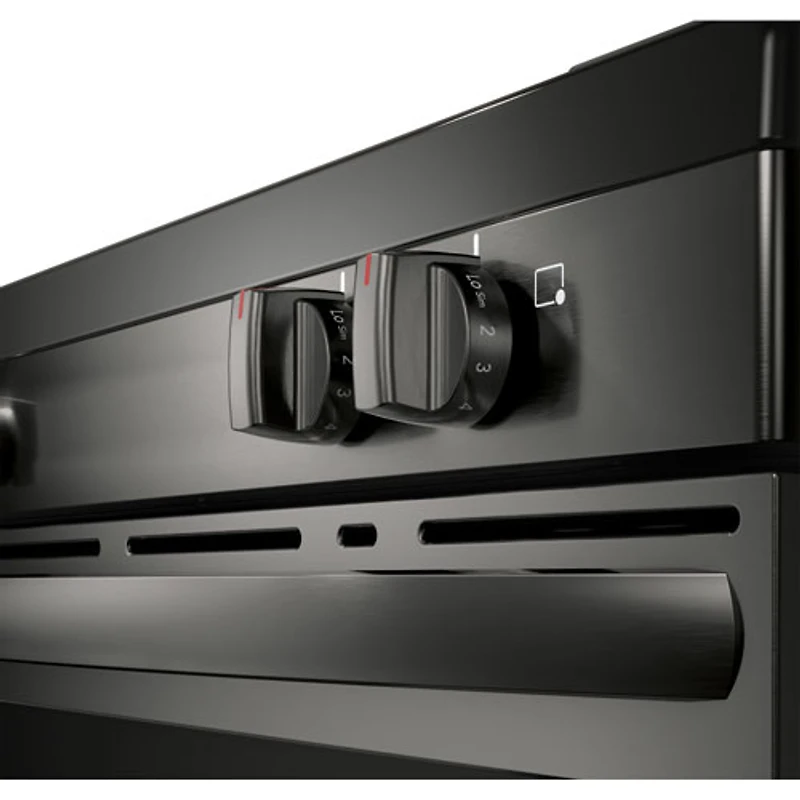 Cuisinière électrique à convection à ventilateur et friture à air chaud 5 éléments 5,3 pi³ 30 po de Frigidaire (FCRE308CAD) - Inox noir