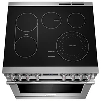 Frigidaire Pro 30" 6.2 Cu. Ft. True Convection 5-Element Electric Air Fry Range (PCFE308CAF) - Stainless