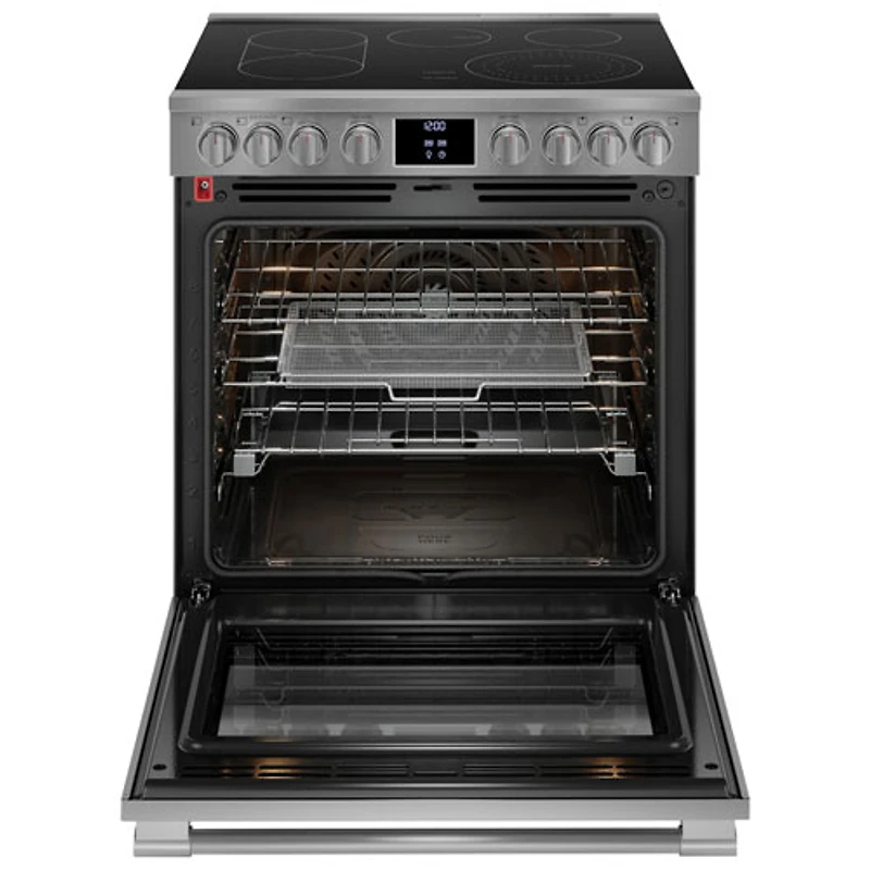 Frigidaire Pro 30" 6.2 Cu. Ft. True Convection 5-Element Electric Air Fry Range (PCFE308CAF) - Stainless
