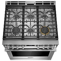 Frigidaire Pro 30" 6.0 Cu. Ft. True Convection 6-Burner Gas Air Fry Range (PCFG3080AF) - Stainless