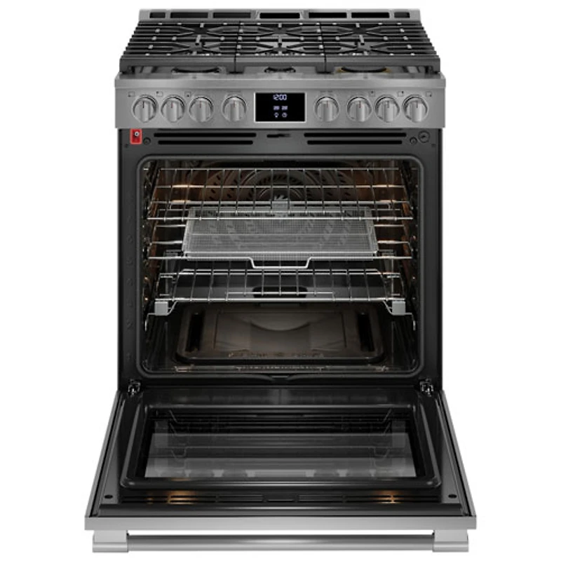Frigidaire Pro 30" 6.0 Cu. Ft. True Convection 6-Burner Gas Air Fry Range (PCFG3080AF) - Stainless