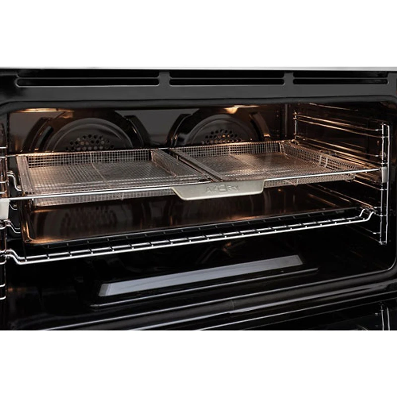 Cuisinière gaz de 36 po avec 6 brûleurs, convection véritable, friture à l'air chaud, four de 4,6 pi³ Pro de Frigidaire (GCFG3661AF) - Inox