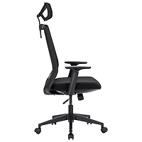 Fauteuil de bureau en filet ergonomique avec appuie-tête Expert de Naz - Noir