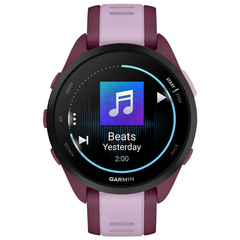 Garmin Forerunner 165 Music 45mm Bluetooth Running Smartwatch - Medium / Large