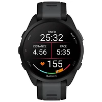 Garmin Forerunner 165 Music 45mm Bluetooth Running Smartwatch - Medium / Large - Black/Slate Grey